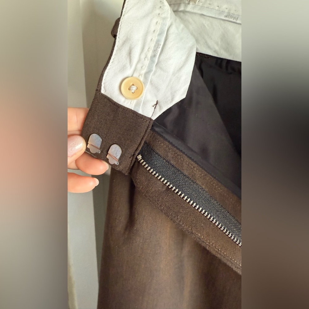 Aritzia Wilfred Rich Brown Women's Trousers Size 8 - Picture 6 of 9